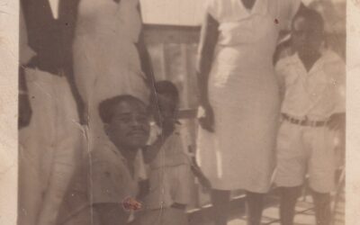 Tia Maria, Ivo, Selma, Bahiano, Gloria e Paulo na 1a quadra do Império Serrano